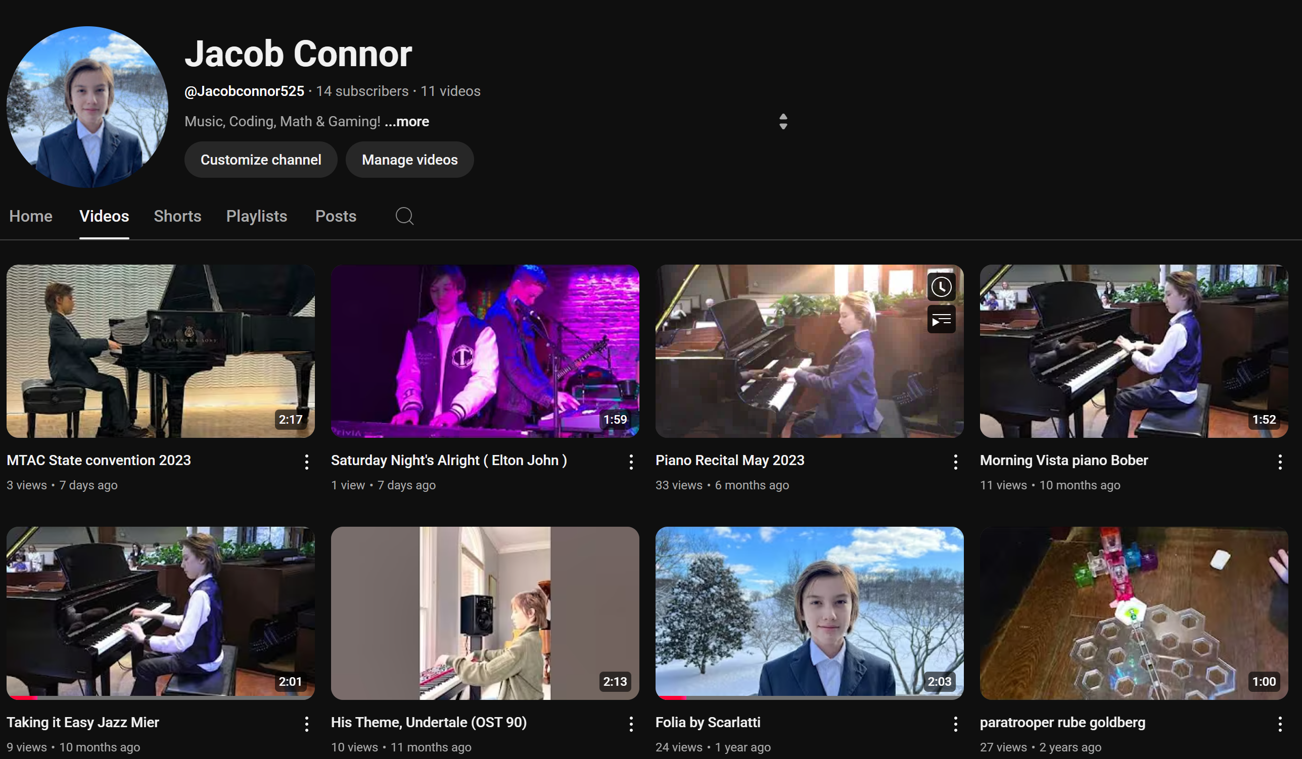 YouTube Site Screenshot